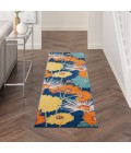 Nourison Allur Area Rug ALR06-Navy Multicolor