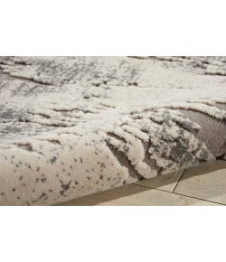 Michael Amini Ma60 Gleam - Ma602 Ivory Grey Area Rug 5 ft. 3 in. X 7 ft. 3 in. Rectangle