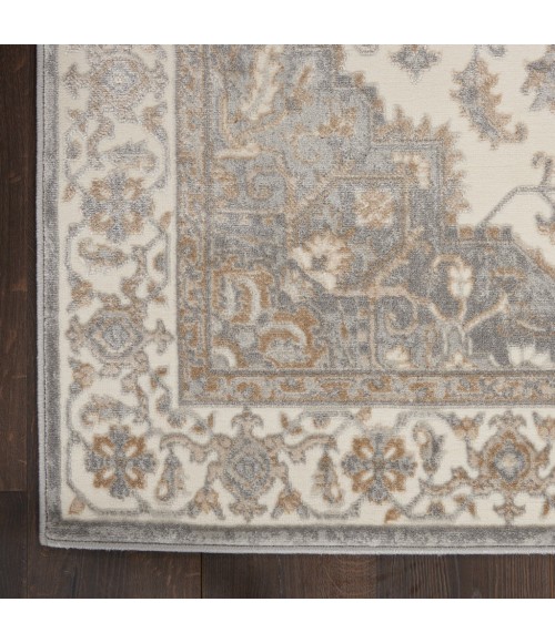 Nourison GRAND VILLA Area Rug Kathy Ireland Grand Villa Area Rug KI80-Lt Grey