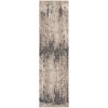 Nourison Tangra 2ft. 2in. x 7ft. 6in. Cream Grey Modern Indoor Rug