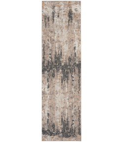 Nourison Tangra 2ft. 2in. x 7ft. 6in. Cream Grey Modern Indoor Rug