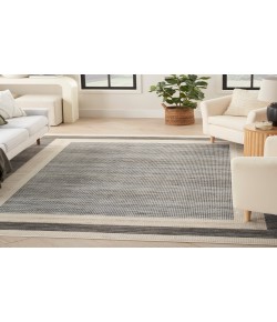 Nourison Serenity Home Grey Ivory SRH07 5 ft. 3 in. X 7 ft. 3 in. Rectangle Rug