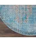 Nourison KARMA Area Rug Nourison Karma Round Area Rug KRM01-Blue