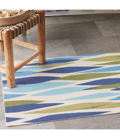 Nourison SUN N' SHADE Area Rug Waverly Sun N' Shade Area Rug SND01-Seaglass