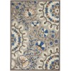 Nourison Aloha - Alh20 Grey Multicolor Area Rug 3 ft. 6 X 5 ft. 6 Rectangle