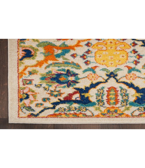Nourison Allur Ivory Multicolor ALR03 2 ft. 3 in. X 12 ft. Rectangle Rug