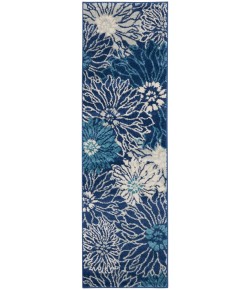 Nourison Passion - Psn17 Navy Ivory Area Rug 1 ft. 10 X 6 ft. Rectangle