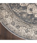 Nourison Quarry Grey/Ivory QUA07 4 ft. X Round Rug