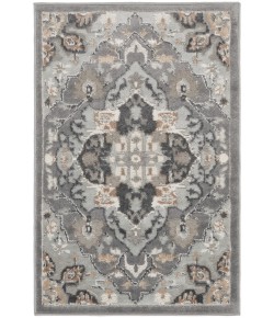 Nourison Elation - Etn09 Grey Area Rug 2 ft. X 3 ft. Rectangle