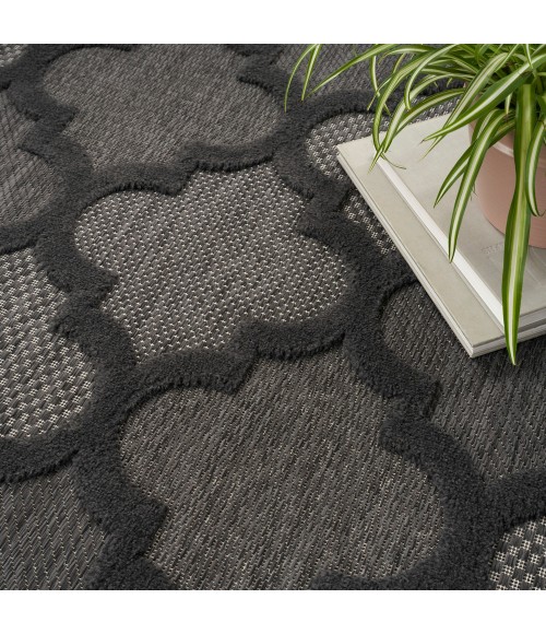 Nourison Easy Care Area Rug NES01 Charcoal/Black