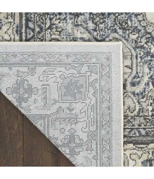 Nourison Concerto Ivory Navy CNC18 7 ft. 10 in. X 9 ft. 10 in. Rect. Rug