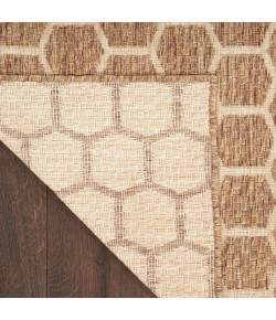 Nourison Twist Reversible 2ft. 2in. x 12ft. Natural Modern Rug