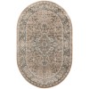 Nourison Concerto Beige Grey CNC05 6 ft. X 9 ft. Oval Rug