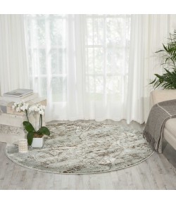 Nourison Euphoria - Eup03 Grey Area Rug 7 ft. 10 X Round