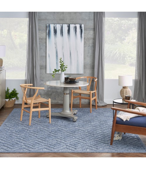 Nourison Versatile Area Rug Nourison Versatile Area Rug NRV01 Denim Blue