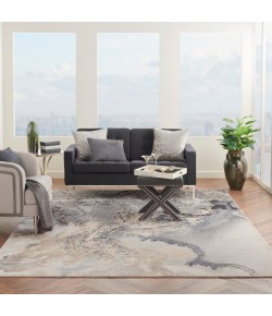 Nourison Maxell - Mae08 Grey Area Rug 9 ft. X 12 ft. Rectangle