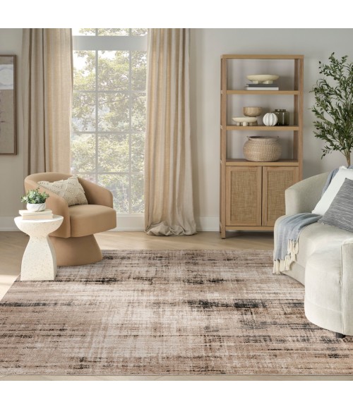 Nourison Home Washable Decor Ivory Mocha WSD08 7 ft. 10 in. X 10 ft. Rectangle Rug