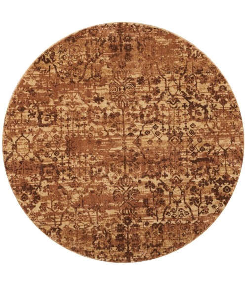 Nourison Somerset Round Area Rug ST757-Latte