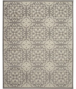 Nourison Home Jubilant JUB06 Ivory Grey 7 ft. 10 in. X 9 ft. 10 in. Area Rug