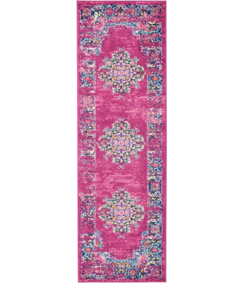Nourison Passion Runner Area Rug PSN03-Fuchsia