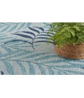 Nourison Garden Oasis Blue Rug GOA01 9 ft. X 12 ft. Rectangle - Rugs Town Nourison Garden Oasis Blue GOA01 9 ft. X 12 ft. Rectangle Rug