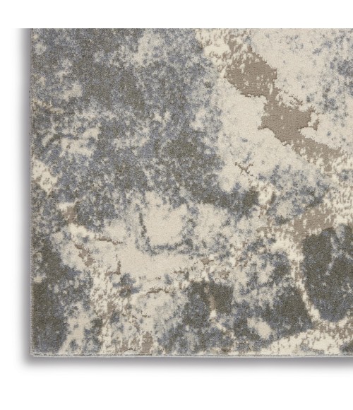 Nourison SAHARA Area Rug kathy ireland Home Sahara Area Rug KI394-Blue/Ivory