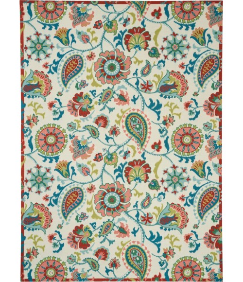 Nourison SUN N' SHADE Area Rug Waverly Sun N' Shade Area Rug SND73-Ivory