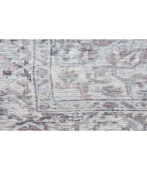 Nicole Curtis Machine Washable Series 1 Ivory Grey SR101 2 ft. X 6 ft. Rectangle Rug