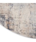 Nourison Rustic Textures Area Rug RUS01 Grey/Beige 7'10" x round