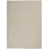 Nourison Courtyard - Cou01 Ivory Silver Area Rug 4 ft. X 6 ft. Rectangle