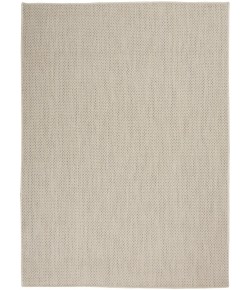 Nourison Courtyard - Cou01 Ivory Silver Area Rug 4 ft. X 6 ft. Rectangle