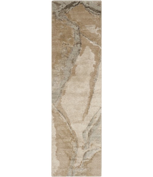Nourison Silk Shadows Beige Silver SHA24 8 ft. Rect. Rug