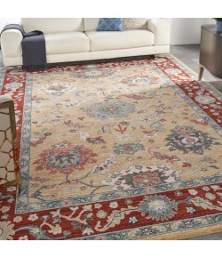 Nourison Parisa - Psa07 Gold Brick Area Rug 9 ft. 9 in. X 13 ft. 9 in. Rectangle