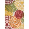 Nourison Aloha - Alh05 Red Multicolor Area Rug 5 ft. 3 X 7 ft. 5 Rectangle