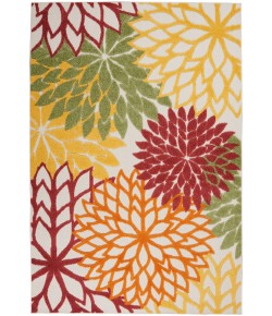 Nourison Aloha - Alh05 Red Multicolor Area Rug 5 ft. 3 X 7 ft. 5 Rectangle