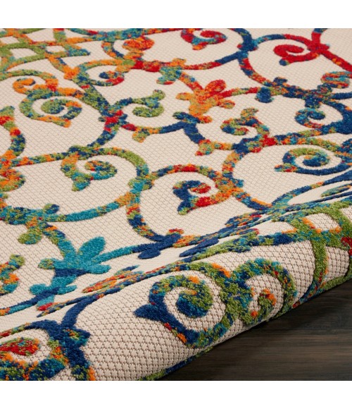 Nourison Aloha Round Area Rug ALH21-Multicolor