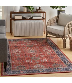 Nourison Fulton - Ful12 Rust Area Rug 5 ft. X 7 ft. Rectangle