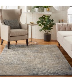 kathy ireland Home Ki38 Moroccan Celebr - Ki383 Ivory Grey Area Rug 5 ft. 3 X 7 ft. 3 Rectangle