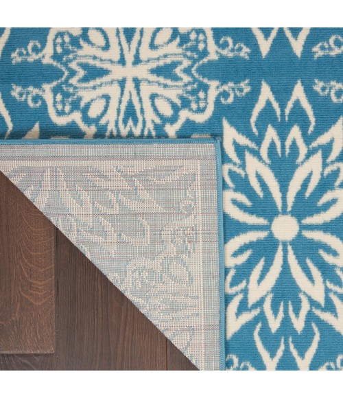 Nourison Jubilant Area Rug JUB06-Ivory/Blue