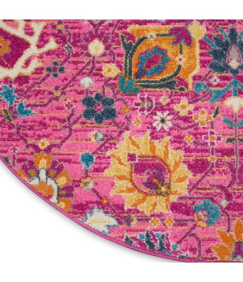 Nourison Passion Area Rug PSN01 Fuchsia 4' Round