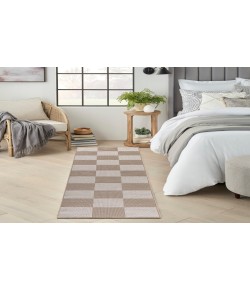 Nourison Home Washable Modern Jute MDJ02 Natural Ivory 2 ft. 3 in. X 7 ft. 6 in. Area Rug