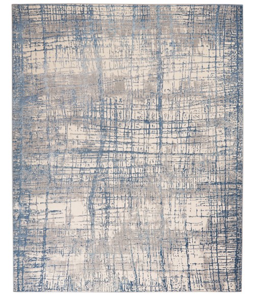 Calvin Klein Rush Area Rug CK950 Ivory Blue