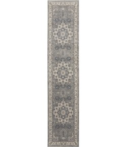 Nourison Quarry 2ft. 2in. x 10ft. Grey/Ivory Vintage Indoor Rug