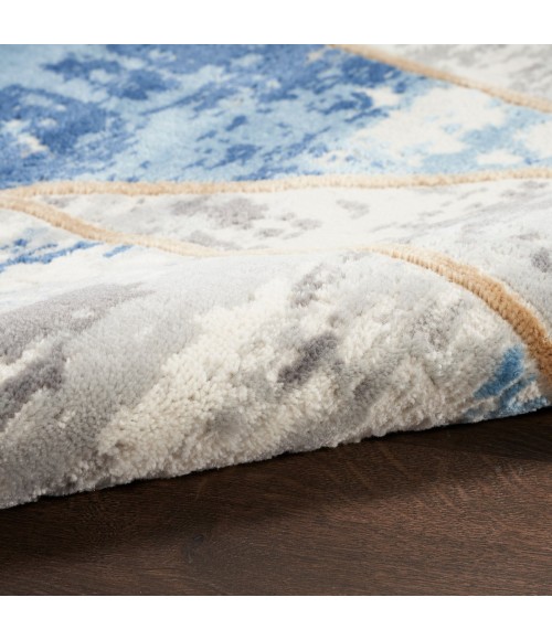 Nourison Elation Area Rug ETN12 Grey/Multi 7'10" x 9'10"