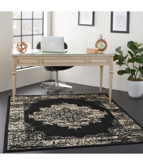 Nourison Grafix Area Rug GRF14-Black