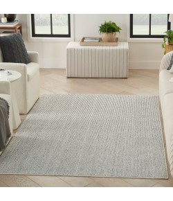 Nourison Textured Home Ivory Grey TXH01 6 ft. X 9 ft. Rect. Rug
