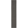 Nourison Reversible Indoor Outdoor Black RVB01 2 ft. 2 in. X 10 ft. Rect. Rug