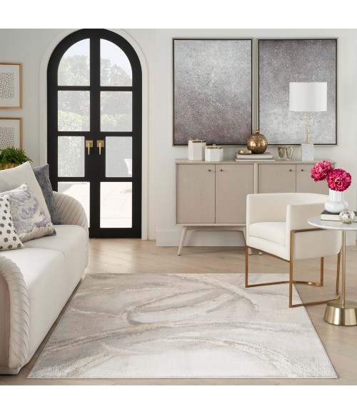 Inspire Me! Home Décor Brushstrokes Area Rug Inspire Me! Home Décor Brushstrokes Area Rug BSK01 Beige/Grey