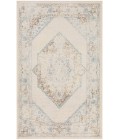 Nourison Astra Machine Washable Ivory Blue ASW13 3 ft. 3 in. X 5 ft. Rectangle Rug
