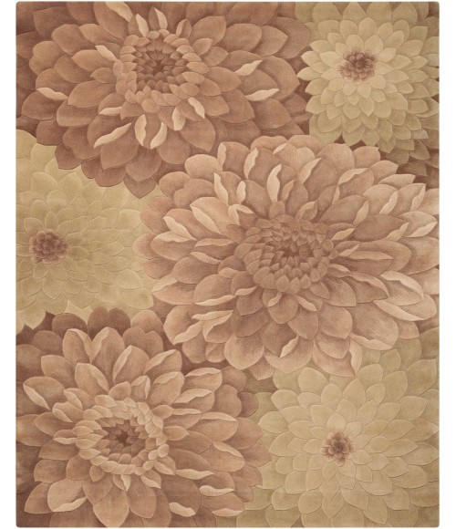 Nourison TROPICS Area Rug Nourison Tropics Area Rug TS11-Taupe/Green